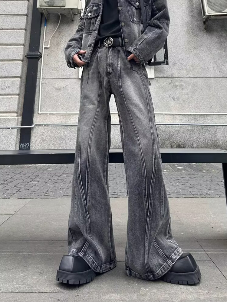 Luxury Bags Denim - 2026Trashy Y2K Streetwear Washed Grey Baggy