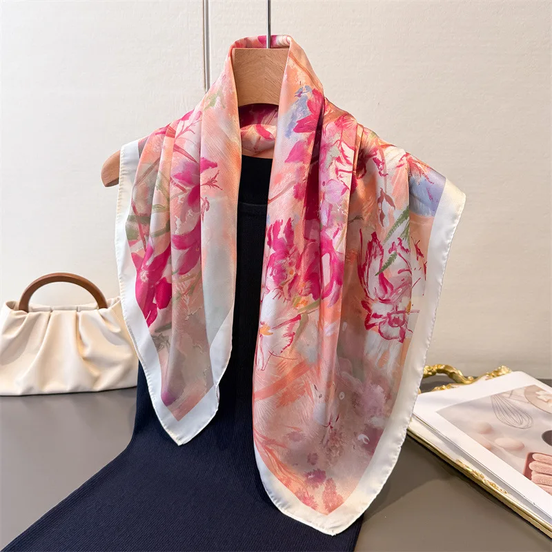 Luxury Bags Expensive - Imitation Square Scarf For Women Printed