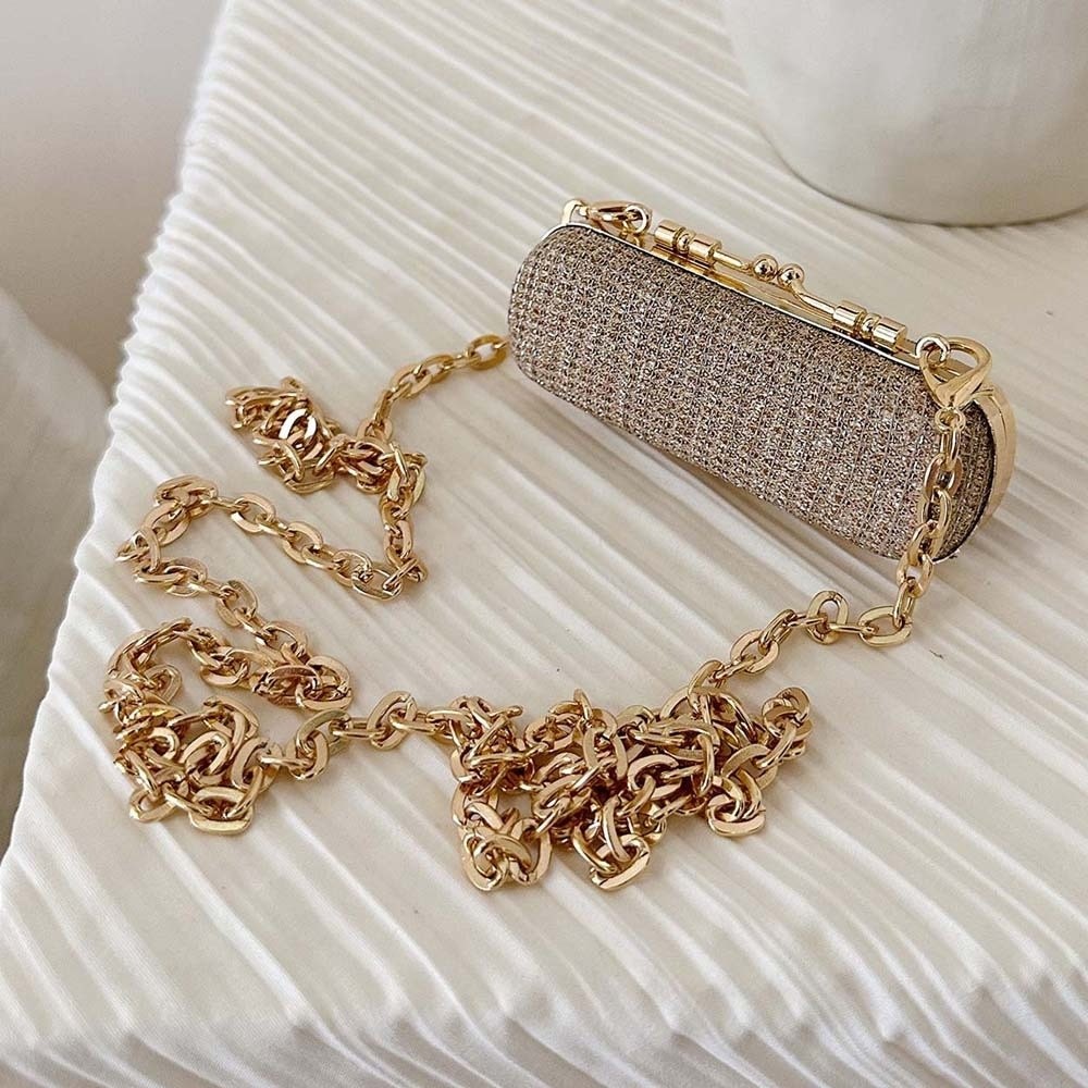 Chain Purse Rhinestone Chain L - огляд і ціна Mini Bag Evening Clutch