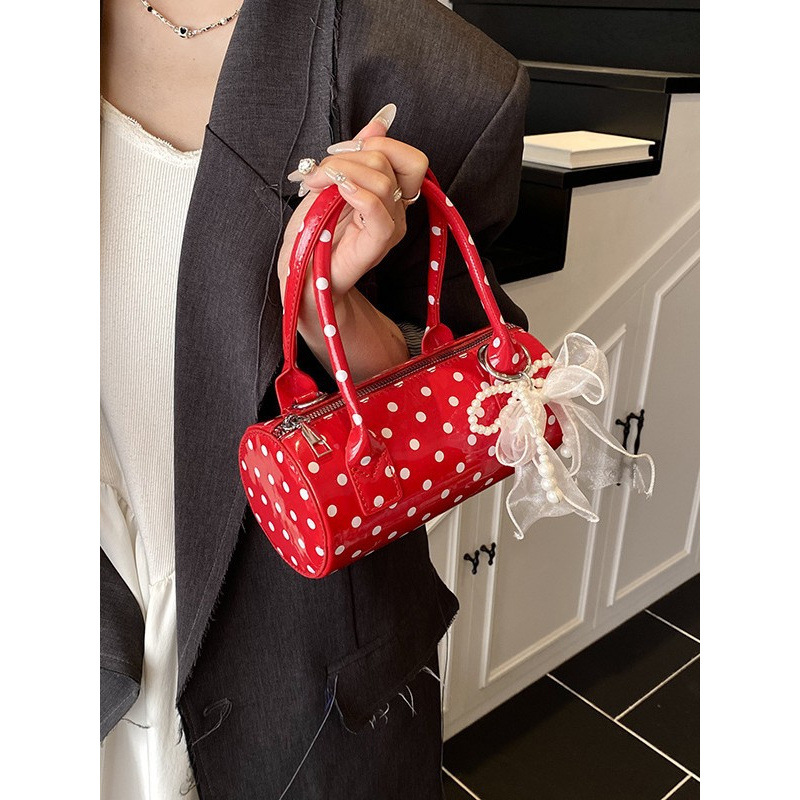 Women's Cute Polka Dot  Handba - огляд і ціна Top Handle Patent Bag
