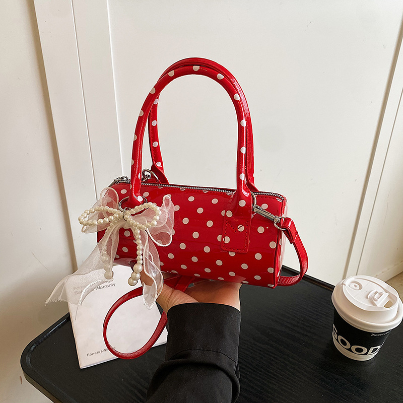 Women's Cute Polka Dot  Handba - огляд і ціна Top Handle Patent Bag