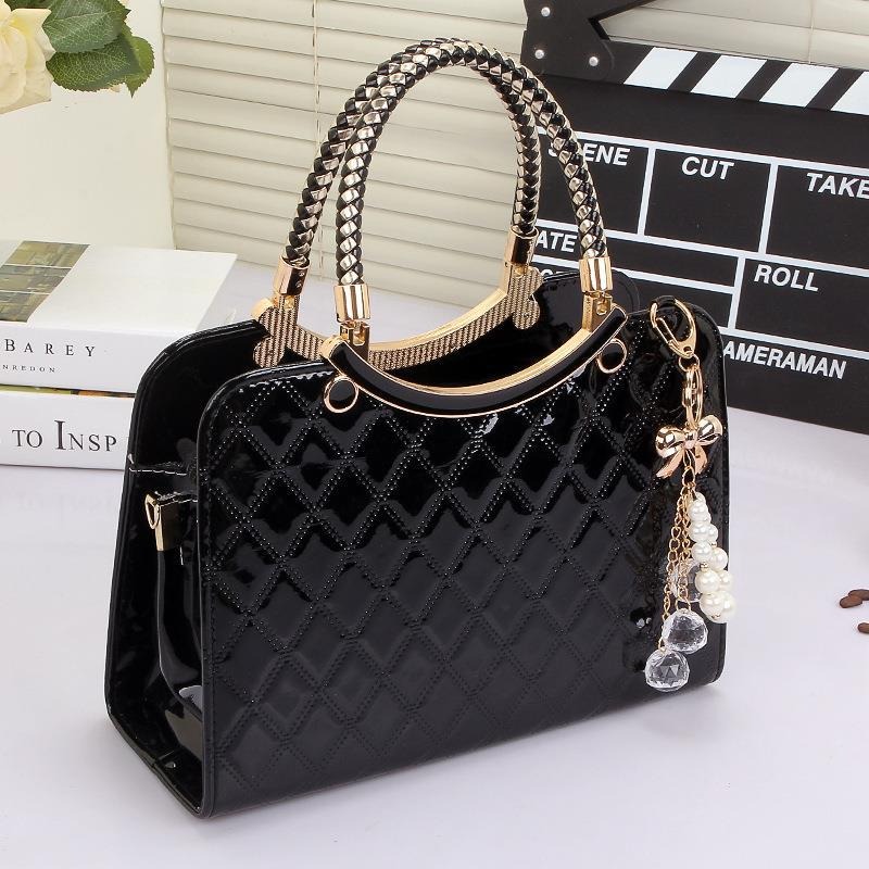 Women's Shiny Tote Patent Leat - огляд і ціна Top Handle Patent Bag