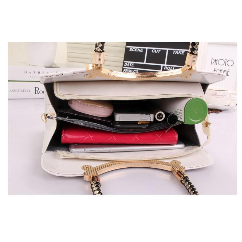 Women's Shiny Tote Patent Leat - огляд і ціна Top Handle Patent Bag