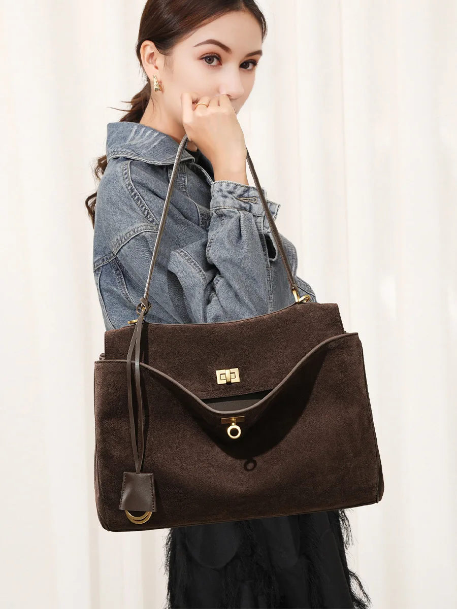 Autumn Winter Women's Suede ge - огляд і ціна Luxury Bags Vendor