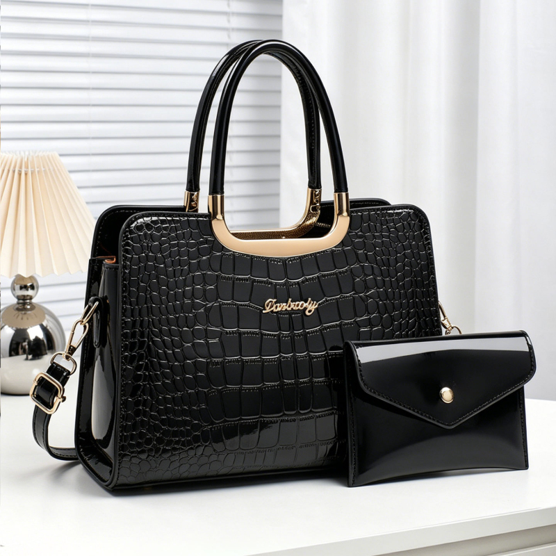 2-piece women's matching bag s - огляд і ціна Top Handle Patent Bag