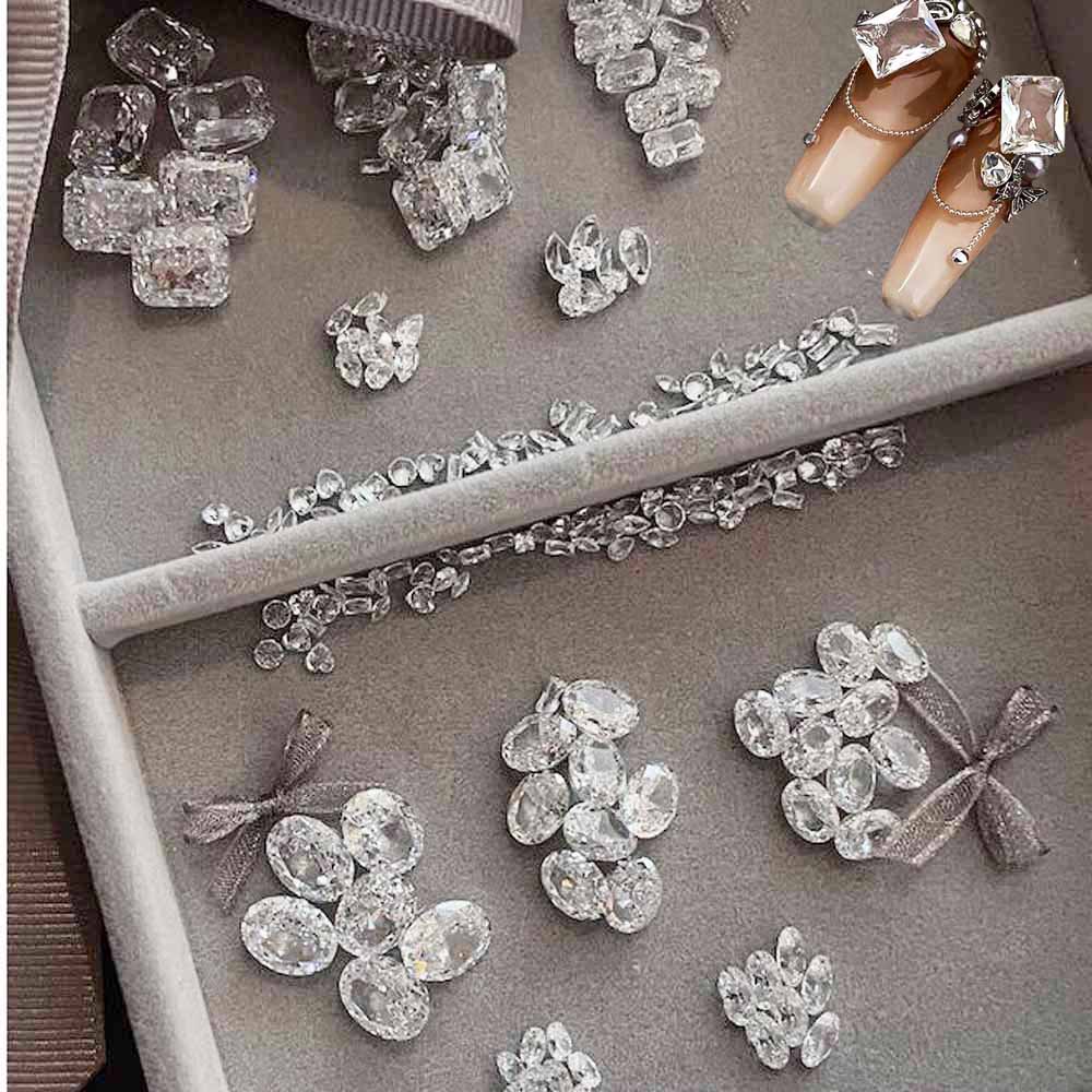 10pcs White Crystal Zirconia N - огляд і ціна Luxury Bags Dropshipping
