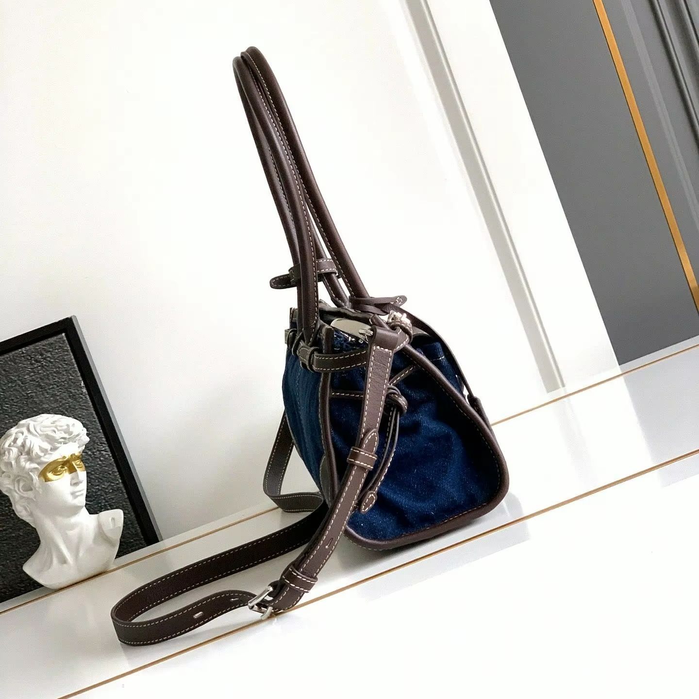 Denim Leather Mini Boston Hand - огляд і ціна Luxury Bags Denim