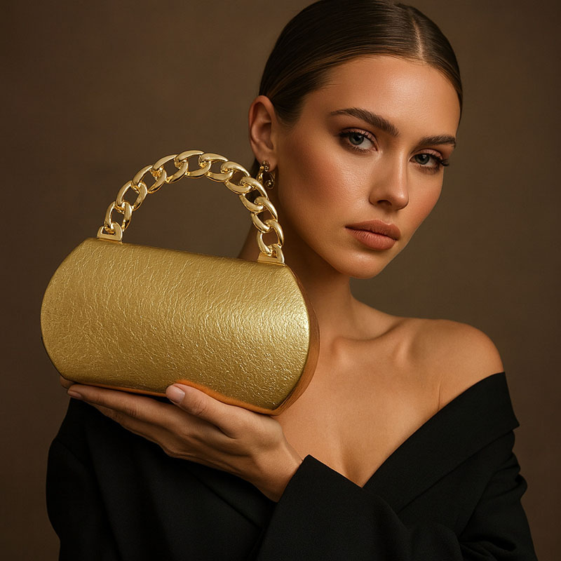 Luxury Gold Metal Buckle Box C - огляд і ціна Luxury Bags Vendor