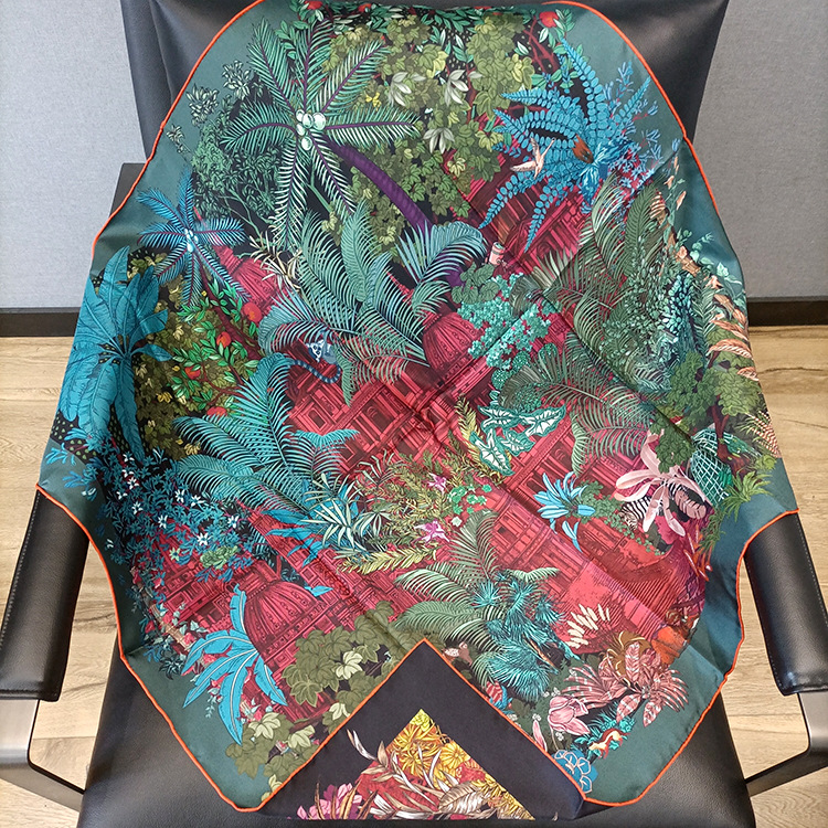 Silk Scarf 90CM Women Hand Rol - огляд і ціна Luxury Bags Design