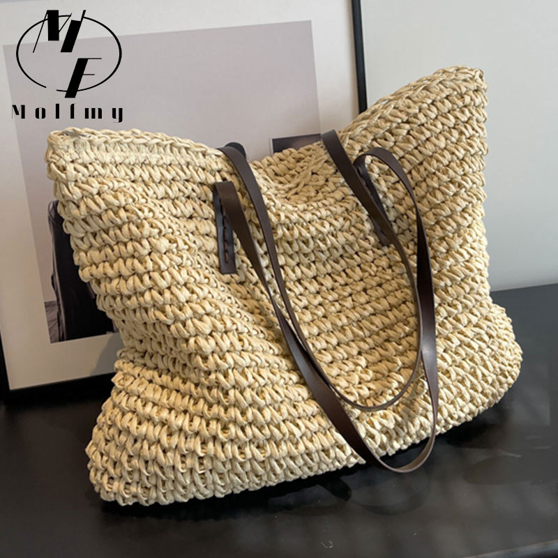 Straw Woven Tote Bags Casual L - огляд і ціна Luxury Bags Vendor