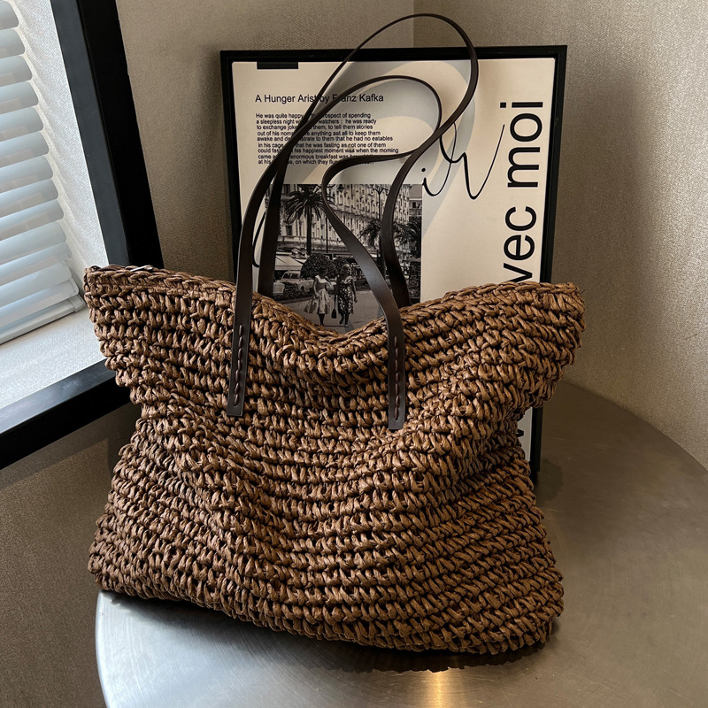 Straw Woven Tote Bags Casual L - огляд і ціна Luxury Bags Vendor
