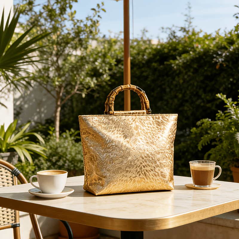 Light luxury metallic gold jac - огляд і ціна Luxury Bags Vendor