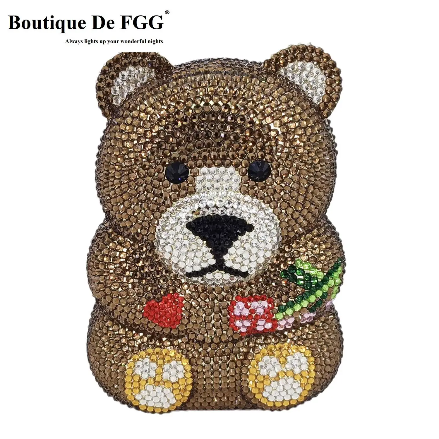 Boutique De FGG Brown Crystal  - огляд і ціна Mini Bag Evening Clutch