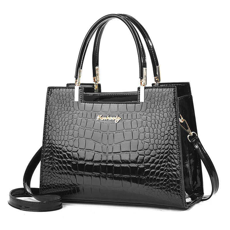 Crocodile Embossed Tote Bag, P - огляд і ціна Top Handle Patent Bag