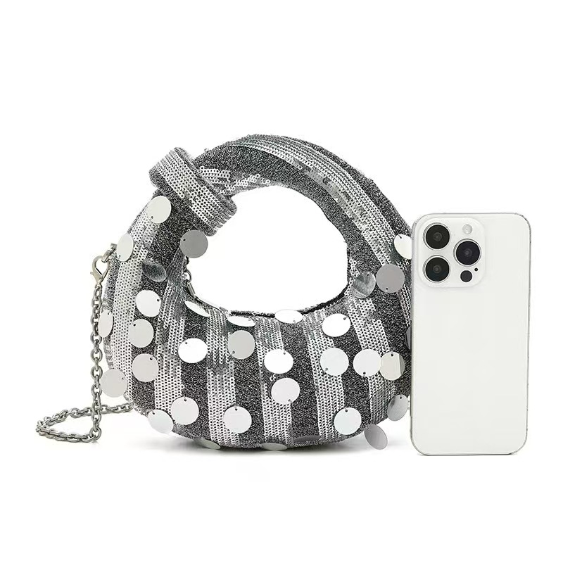 Half Moon Evening Clutch Party - огляд і ціна Luxury Bags Denim