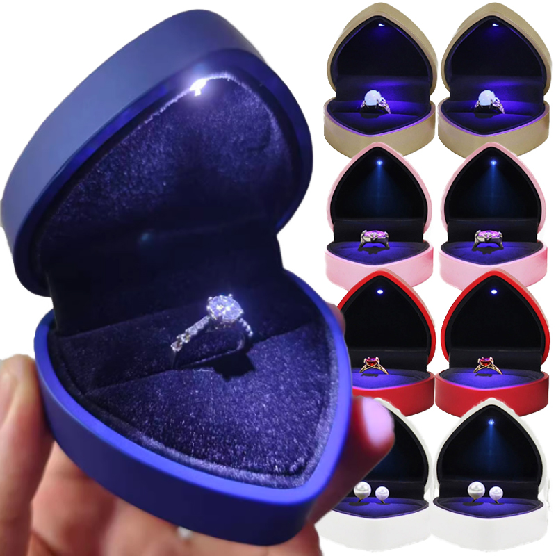 Creative LED Jewelry Ring Box  - огляд і ціна Luxury Bags List