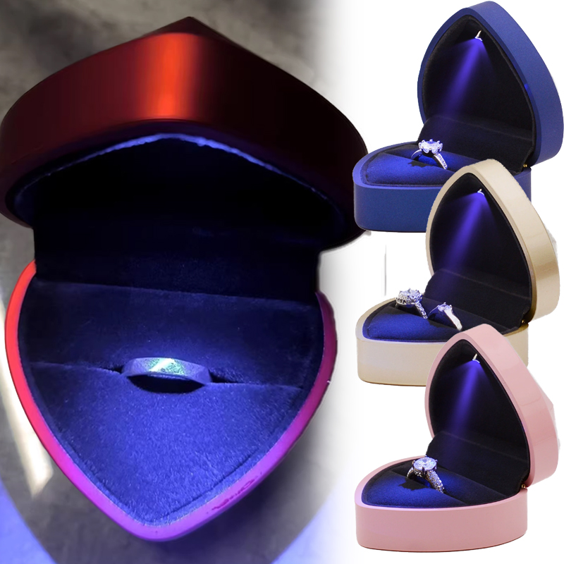 Creative LED Jewelry Ring Box  - огляд і ціна Luxury Bags List
