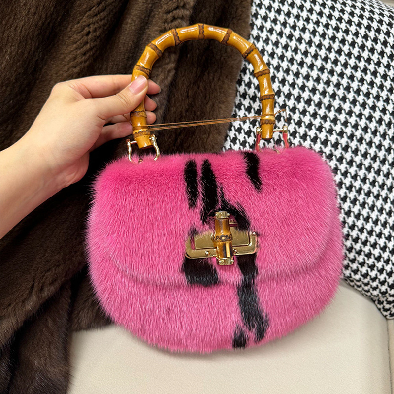Women's Bags Mink Fur Handbags - огляд і ціна Luxury Bags Gr