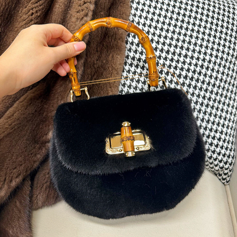 Women's Bags Mink Fur Handbags - огляд і ціна Luxury Bags Gr