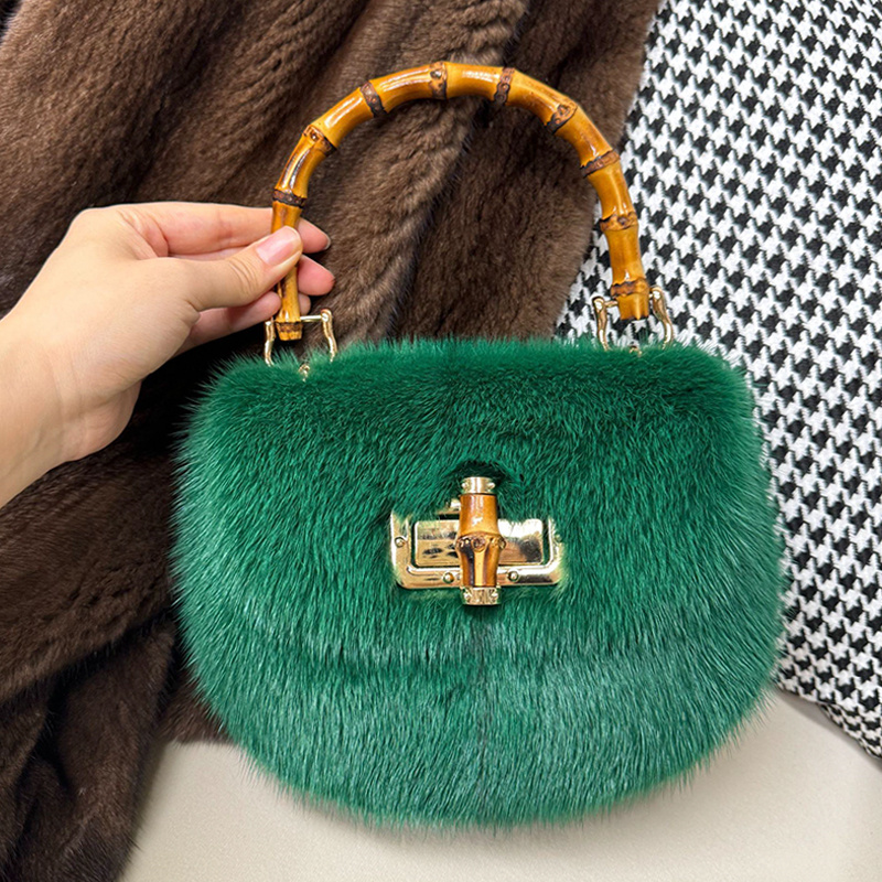 Women's Bags Mink Fur Handbags - огляд і ціна Luxury Bags Gr