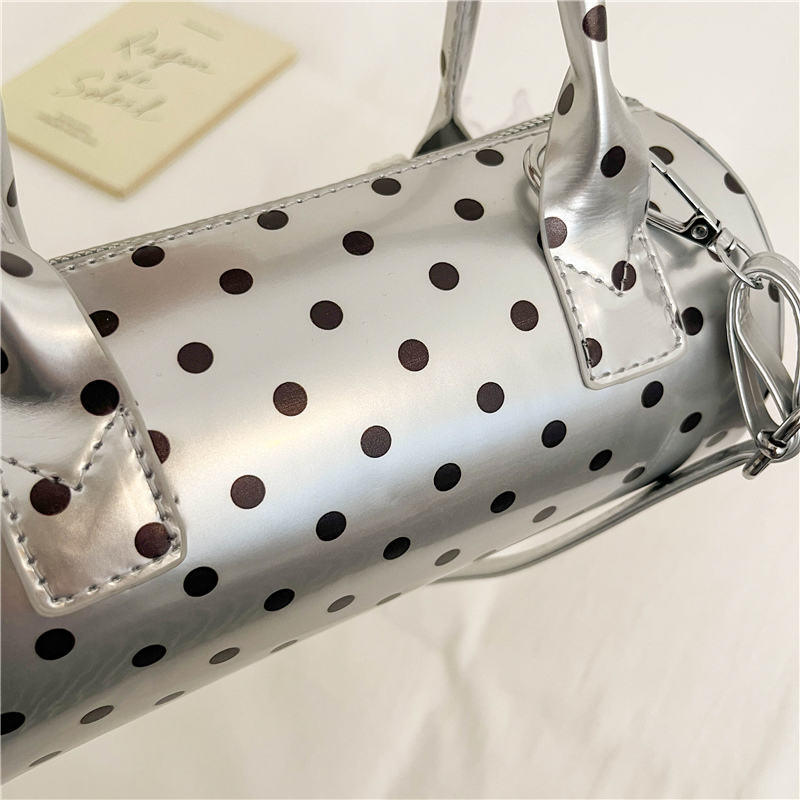 Korean Polka Dot Mini Handbag  - огляд і ціна Top Handle Patent Bag