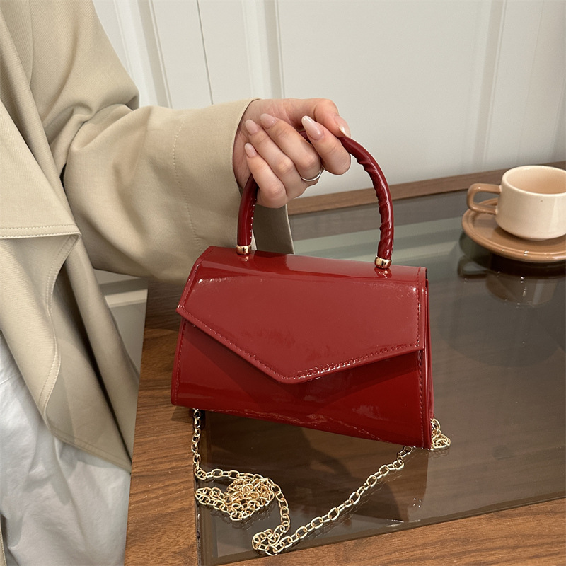 Women's Patent Leather Mini Ha - огляд і ціна Top Handle Patent Bag