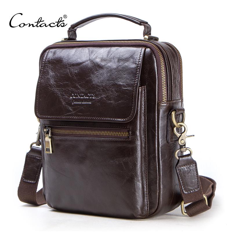 CONTACT'S new genuine leather  - огляд і ціна Luxury Bags For Men Brands