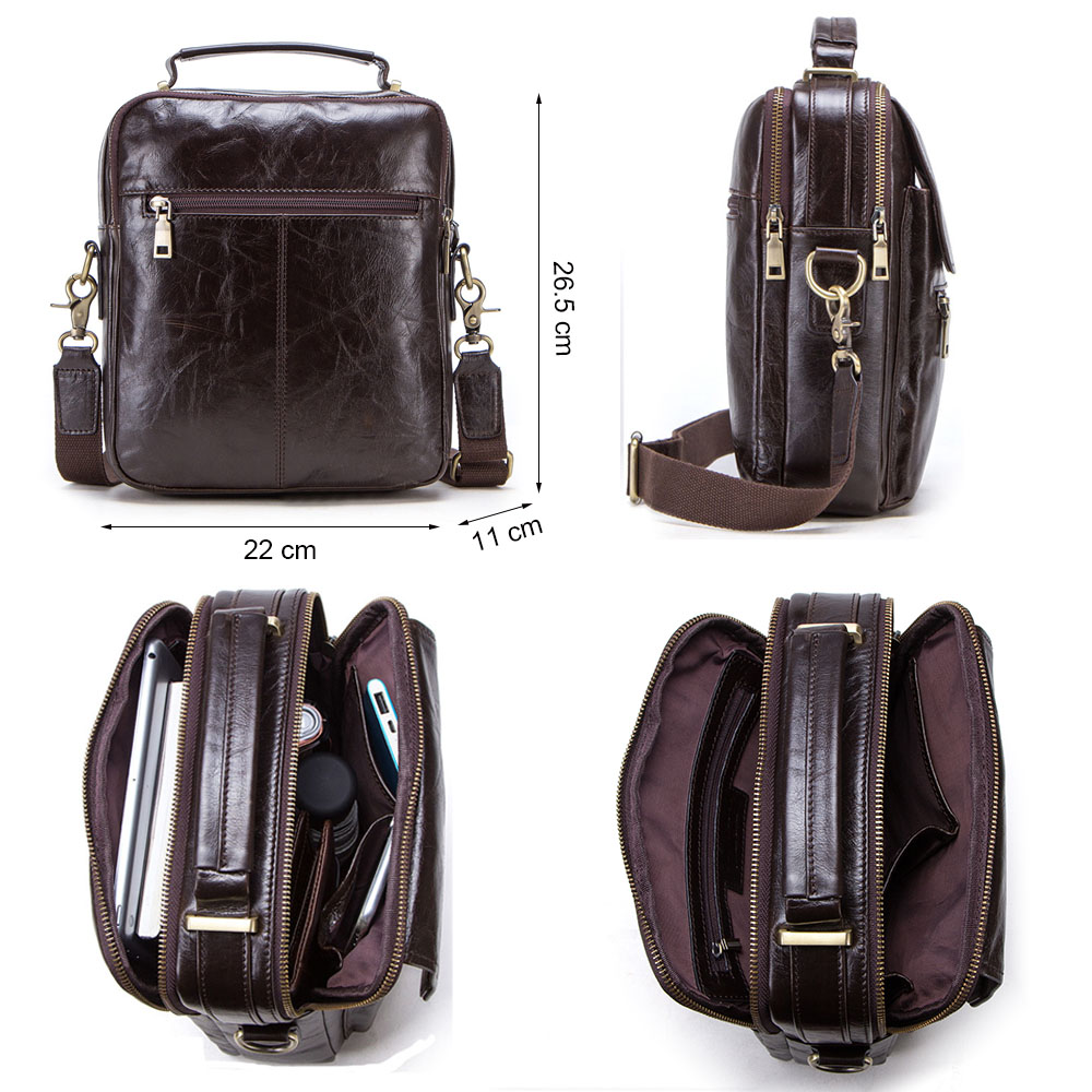 CONTACT'S new genuine leather  - огляд і ціна Luxury Bags For Men Brands