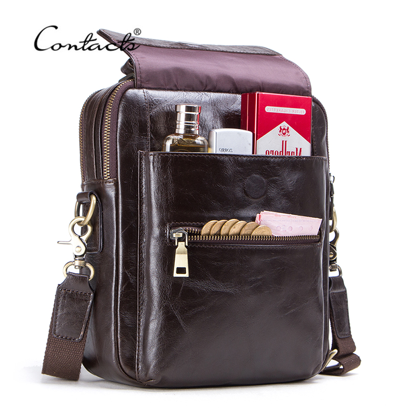 CONTACT'S new genuine leather  - огляд і ціна Luxury Bags For Men Brands